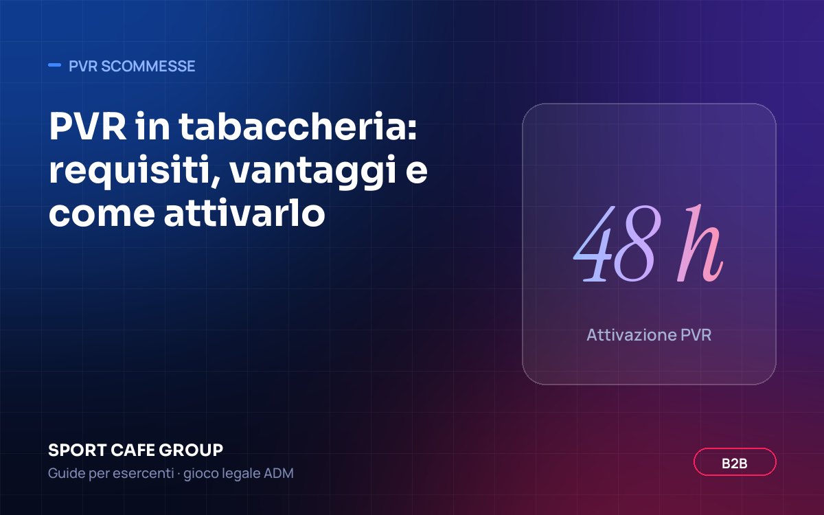 Punto Vendita Ricariche attivato in una tabaccheria